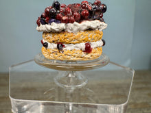 Load image into Gallery viewer, Dollhouse Miniature ~ Artisan Handmade Mixed Berry Cake
