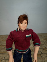 Load image into Gallery viewer, Dollhouse Miniature ~ Artisan Handmade Porcelain Modern Male Man Doll

