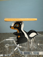 Load image into Gallery viewer, Dollhouse Miniature ~ Vintage Artisan Handmade Hand Painted Skunk Table
