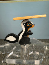 Load image into Gallery viewer, Dollhouse Miniature ~ Vintage Artisan Handmade Hand Painted Skunk Table
