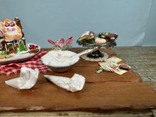 Load image into Gallery viewer, Dollhouse Miniature ~ Artisan Laura Crain - Dollhouse Land - Signed Handmade Decorated Christmas Gingerbread Table
