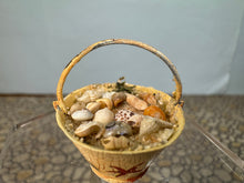 Load image into Gallery viewer, Dollhouse Miniature ~ Artisan Handmade Hand Painted Decorated Beach Bucket
