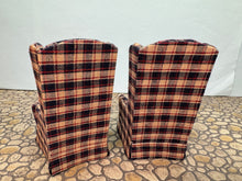 Load image into Gallery viewer, Dollhouse Miniature ~ Vintage Artisan Handmade Chair Set With Handmade Afghan Throw Blanket
