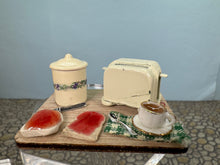 Load image into Gallery viewer, Dollhouse Miniature ~ Artisan Handmade Toast Breakfast Cutting Board
