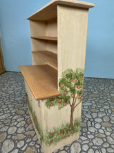 Load image into Gallery viewer, Dollhouse Miniature ~ Vintage Artisan Jan Ginger 1992 Handmade Hand Painted Peach Tree Kitchen Cupboard
