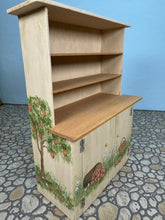 Load image into Gallery viewer, Dollhouse Miniature ~ Vintage Artisan Jan Ginger 1992 Handmade Hand Painted Peach Tree Kitchen Cupboard
