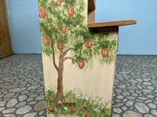 Load image into Gallery viewer, Dollhouse Miniature ~ Vintage Artisan Jan Ginger 1992 Handmade Hand Painted Peach Tree Kitchen Cupboard
