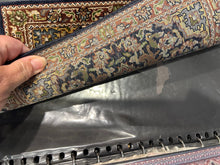 Load image into Gallery viewer, Large Barry Dawson Carpet in Black &amp; Greens with Blue  - Lee Lefkowitz Estate
