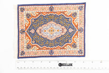 Load image into Gallery viewer, Blue &amp; Dark Pink Petit Point Rug by Ursula Sauerberg
