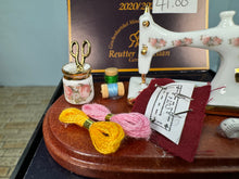 Load image into Gallery viewer, Dollhouse Miniature ~ Sewing Machine Reutter Porcelain Germany
