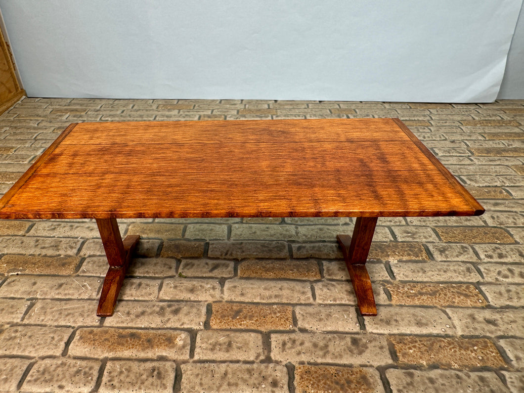 Dollhouse Miniature ~ Vintage Artisan 1985 CY Handmade Wooden Table