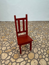 Load image into Gallery viewer, Dollhouse Miniature ~ Vintage Betty&#39;s Wooden Miniatures Handmade Chair
