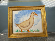 Load image into Gallery viewer, Dollhouse Miniature ~ Artist Unsigned Duck Painting
