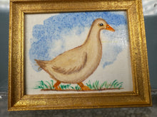 Load image into Gallery viewer, Dollhouse Miniature ~ Artist Unsigned Duck Painting
