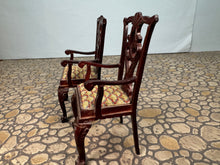 Load image into Gallery viewer, Dollhouse Miniature ~ Vintage Artisan Helen Cohen Handmade Needlepoint Upholstery Chair Set
