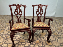 Load image into Gallery viewer, Dollhouse Miniature ~ Vintage Artisan Helen Cohen Handmade Needlepoint Upholstery Chair Set
