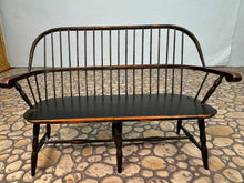 Load image into Gallery viewer, Dollhouse Miniature - William Clinger Bow Back Windsor Painted Bench (Missing one piece)
