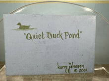 Load image into Gallery viewer, Dollhouse Miniature ~ Artist Karry Johnson &quot;Quiet Duck Pond&quot; 2001 Painting
