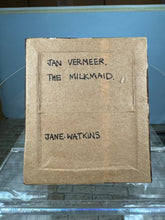 Load image into Gallery viewer, Dollhouse Miniature ~ Artist Jane Watkins The Milkmaid Jan Vermeer Reproduction
