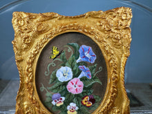 Load image into Gallery viewer, Dollhouse Miniature ~ Artist Petite Fantisies John Frederick Damm 1800&#39;s Reproduction Flowers Painting
