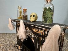 Load image into Gallery viewer, Dollhouse Miniature ~ Artisan Handmade Decorated Halloween Fireplace
