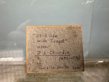 Load image into Gallery viewer, Dollhouse Miniature ~ Artist Leslie Smith 2011 &quot;Still Life With Teapot&quot; Reproduction J.S Chardin
