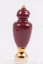 Load image into Gallery viewer, Dollhouse Miniature ~ Beautiful Vince Stapleton Porcelain Temple Jar in Red with White
