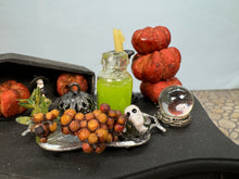 Load image into Gallery viewer, Dollhouse Miniature ~ Artisan Handmade Decorated Halloween Dresser
