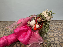 Load image into Gallery viewer, Dollhouse Miniature ~ Artisan Handmade Halloween Mermaid Skeleton Doll
