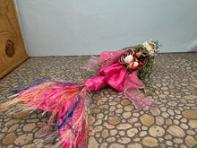 Load image into Gallery viewer, Dollhouse Miniature ~ Artisan Handmade Halloween Mermaid Skeleton Doll
