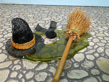 Load image into Gallery viewer, Dollhouse Miniature ~ Artisan Handmade Halloween Melted Witch Decoration
