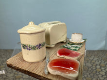 Load image into Gallery viewer, Dollhouse Miniature ~ Artisan Handmade Toast Breakfast Cutting Board
