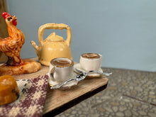 Load image into Gallery viewer, Dollhouse Miniature ~ Artisan Handmade Tea &amp; Scones Breakfast Cutting Board

