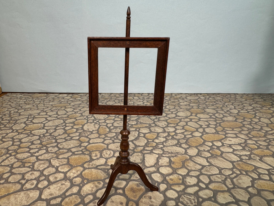 Dollhouse Miniature - Vintage Artisan Roger Gutheil Handmade Wooden Easel