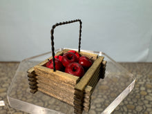 Load image into Gallery viewer, Dollhouse Miniature ~ Vintage IGMA Artist Al Chandronnait Handmade Apple Basket Signed Jan Patrie
