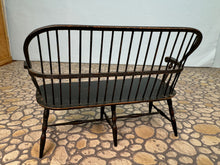 Load image into Gallery viewer, Dollhouse Miniature - William Clinger Bow Back Windsor Painted Bench (Missing one piece)
