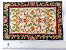 Load image into Gallery viewer, Dollhouse Miniature ~ Needlepoint Rug 5 1/2&quot; x 8 1/2&quot; Imperial
