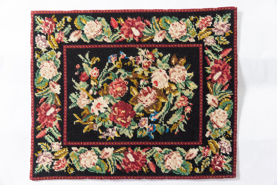 Dollhouse Miniature ~ Needlepoint Rug 6 1/2