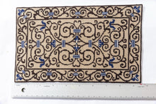 Load image into Gallery viewer, Dollhouse Miniature ~ Needlepoint Rug 6&quot; x 9 1/2&quot; Scrolls
