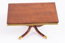 Load image into Gallery viewer, Roger Gutheil Artisan Made Table with Brass Decor - From Lee Lefkowitz Collection
