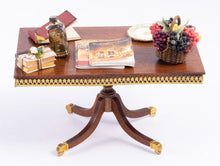 Load image into Gallery viewer, Roger Gutheil Artisan Made Table with Brass Decor - From Lee Lefkowitz Collection
