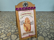 Load image into Gallery viewer, Dollhouse Miniature ~ Artisan Handmade Signed Fortune Teller Street Sign
