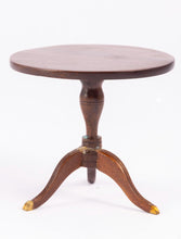 Load image into Gallery viewer, Handmade Pedestal Table with Brass Feet by IMPI - Lee Lefkowitz Estate
