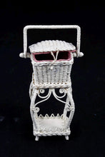 Load image into Gallery viewer, Rhea Strange Handmade Wicker Sewing Stand - Lee Lefkowitz Estate

