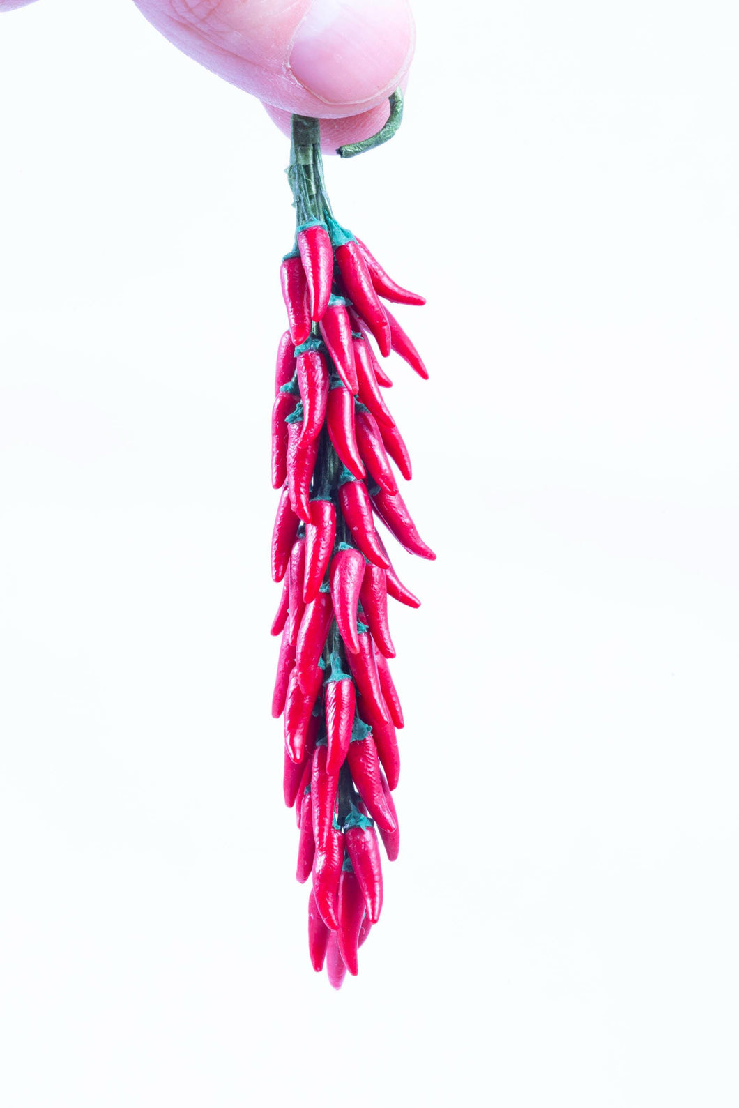 Dollhouse Miniature ~ Handmade Chili Peppers To Hang UP