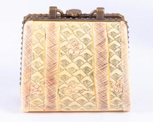 Load image into Gallery viewer, Dollhouse Miniature ~ Ladies Suitcase Porcelain with Clasp (Trinket Box) - Lee Lefkowitz Estate
