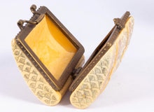 Load image into Gallery viewer, Dollhouse Miniature ~ Ladies Suitcase Porcelain with Clasp (Trinket Box) - Lee Lefkowitz Estate
