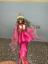 Load image into Gallery viewer, Dollhouse Miniature ~ Artisan Handmade Halloween Mermaid Skeleton Doll
