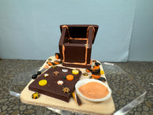 Load image into Gallery viewer, Dollhouse Miniature ~ Artisan Handmade Halloween Gingerbread House Cutting Board
