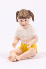 Load image into Gallery viewer, Dollhouse Miniature ~ Susan Scogin Concord Resin Girl Doll Sitting
